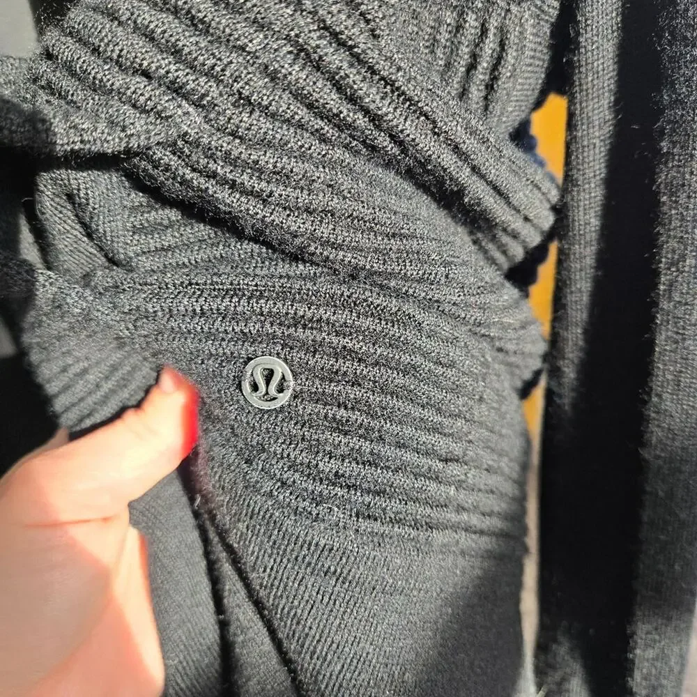 Black Open-Front Women's Sweater Cardigan